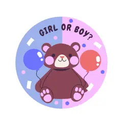 cute gender reveal stickers logo, reviews