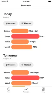 my pollen forecast pro iphone images 2