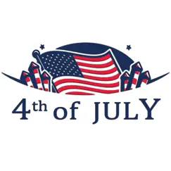 4th of july gif stickers logo, reviews