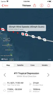 my hurricane tracker pro iphone resimleri 1