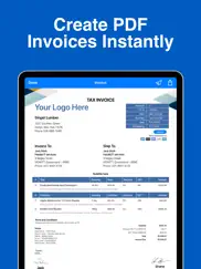 easy invoice maker app by moon ipad images 2