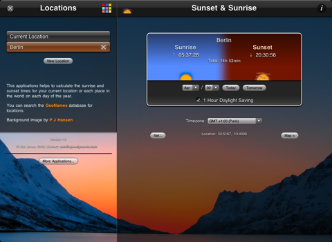 sunset ipad capturas de pantalla 1