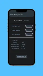 electricity-cost calculator iphone images 3
