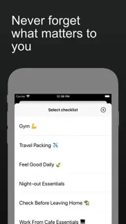 forgetnot -reusable checklists iphone capturas de pantalla 2