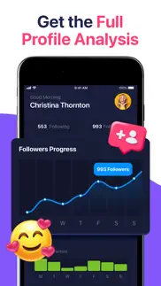 followers analyzer & insights iphone images 4