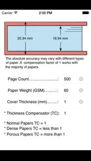 book thickness calculator iphone resimleri 1