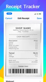 receipts tracker, tax return iphone images 1