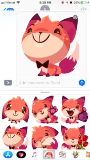 fox cute pun funny stickers iphone images 3