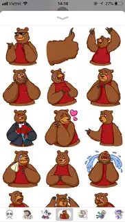cute bear pun funny stickers iphone images 1
