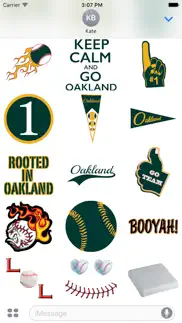 oakland baseball sticker pack iphone images 3
