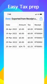 receipts tracker, tax return iphone images 4