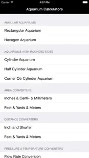 aquarium size,area calculator iPhone Captures Décran 3