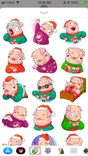 christmas piggy funny sticker iphone images 3