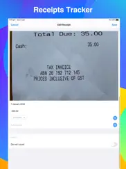receipts tracker, tax return ipad images 1