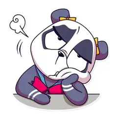 cute panda pun funny stickers logo, reviews