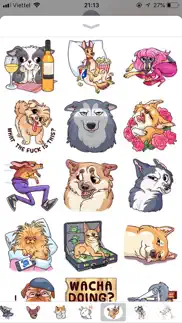 dog cute pun funny stickers iphone images 3