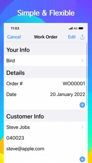work order maker - wos tracker iphone images 2