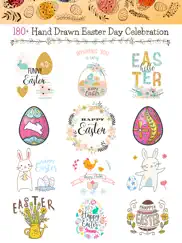 hand drawn easter day stickers ipad images 1