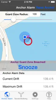 anchor alarm for boaters iphone capturas de pantalla 1