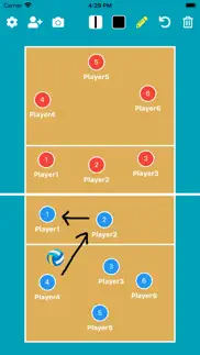 simple volleyball tactic board iphone images 2