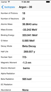 atoms to go table of elements iPhone Captures Décran 4