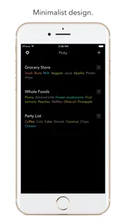 picky - grocery shopping list iphone images 2