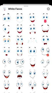 white smiley emoji stickers iphone capturas de pantalla 1