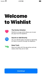 apps wishlist iphone capturas de pantalla 1