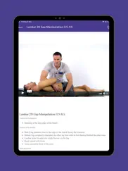 the manual therapy app iPad Captures Décran 3