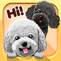 toy poodle dog emojis stickers logo, reviews
