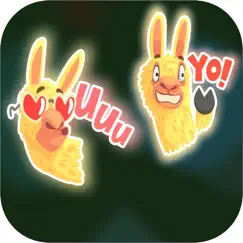 new funny alpaca stickers logo, reviews
