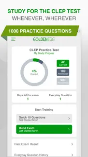 clep practice test pro iphone images 1