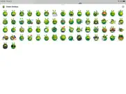 green smiley emoji stickers айпад изображения 1