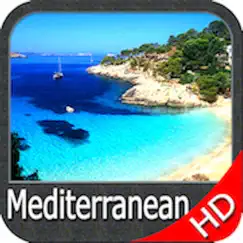 mediterranean sea hd gps chart logo, reviews