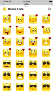 yellow square smileys emoticon iphone capturas de pantalla 3