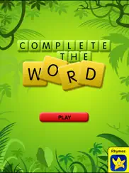 complete the word - kids games ipad images 1
