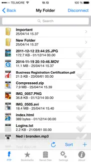ftp client lite iphone capturas de pantalla 1