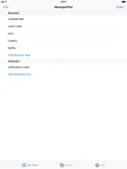 messagefilter pro iPad Captures Décran 1