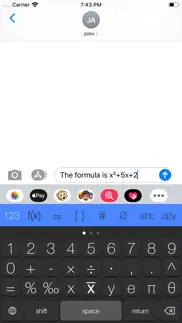 the math keyboard iPhone Captures Décran 1