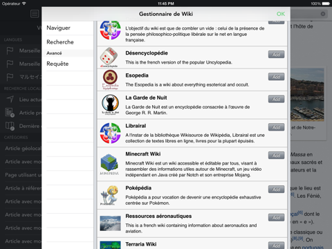 wikipanion pour ipad iPad Captures Décran 3