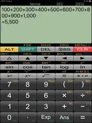 panecal scientific calculator iPad Captures Décran 1