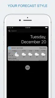 widget weather iPhone Captures Décran 4