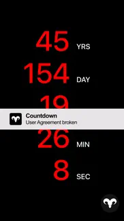 countdown app iPhone Captures Décran 3