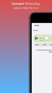 audio to text for whatsapp iPhone Captures Décran 1