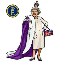 our queen elizabeth ii sticker logo, reviews