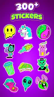 acid stickers: trippy fun iphone images 3