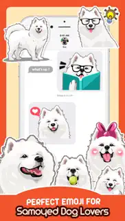 samoyed dog emoji sticker pack iphone images 1