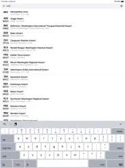 airport codes iPad Captures Décran 2