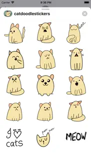 cat doodle stickers iPhone Captures Décran 1