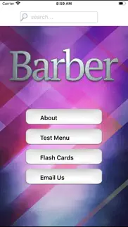 barber certification exam prep iPhone Captures Décran 1